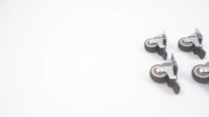 RODA ETALASE RODA CASTER KASTOR PVC TROLY ROLI HITAM NON BEARING