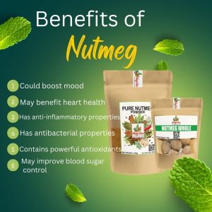 NanaysBest Nutmeg: 25Grams Powder & 20&50Grams Whole Seeds