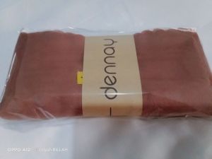 kerudung jilbab segiempat polos warna peach