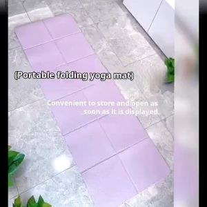 เสื่อโยคะ TPE พับได้ กันลื่น ดูดซับแรงกระแทก กันเสียง ไม่ใช่หอพักหญิงแบบพกพาเสื่อปูพื้นออกกำลังกายมืออาชีพ