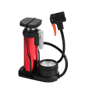 Bicycle Foot Pedal Air Pump with Gauge High Pressure Pump Tire Air Inflator Universal MTB Bike Home Pedal Inflator Accessories