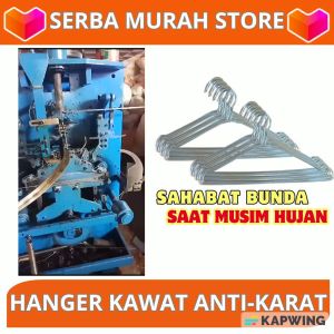 Serba Murah Store - Hanger Kawat Anti Karat (isi 50pcs) - Promo Spesial Musim Hujan murah meriah