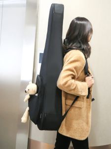 Thickened Folk Guitar Bag Waterproof Backpack for Girls Universal Fit 38 Inch 40 Inch Classical Electric Guitars Accessories