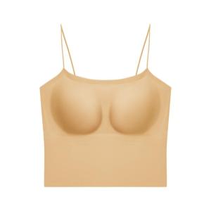 HUACHENGSHI | Thin Sports Bra Womens Backless Underwear Integrated Vest Small Chest Appears Big Chest Seamless Nylon Fabric Cotton Pad