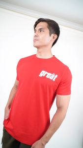 Forest Soft Cotton Foiled Round Neck Slim Fit Men Tee | T Shirt Lelaki - 621319