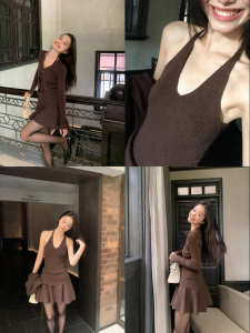 ALOHA LU | Bộ 3 Món Áo Cardigan và Chân Váy Ngắn Kiểu Pháp Giúp Giảm Cân