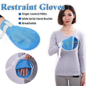 Breathable Self‑Injury Prevention Hand Fixed Restraint Glove Patient Safety Control Gloves Anti-scratch Wrist Fixation Gloves
