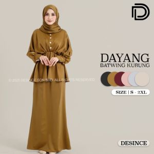 🇲🇾 DESINCE Baju Raya Women Dayang Batwing Kurung Baju Kurung Wanita WW 018