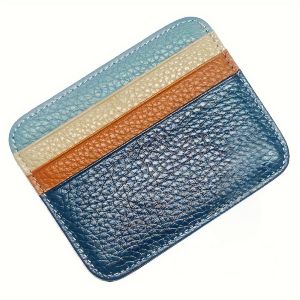 ที่ใส่บัตรเครดิตแบบบางพิเศษ กระเป๋าสตางค์ ที่ใส่นามบัตรขนาดเล็ก ช่องใส่การ์ด 6 ช่อง