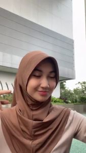 Hijab Bergo Hamidah Jersey Simpel Pad (S) | Jilbab Bergo Instan Hamidah Size S | Kerudung Hamidah (S)