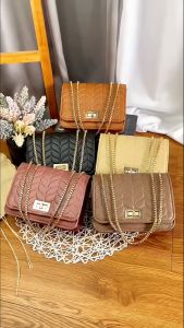 Grosir Tasku Tas selempang wanita RAISA terbaru tali rantai gold Tas slempang wanita ootd Tas wanita import murah kekinian Bisa Bayar Di Tempat