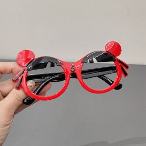 Cartoon Naera Style Childrens Eyeglass Frame Baby Silicone Toy Frame No Lens Boys Girls Sunglasses Full Frame round Shape