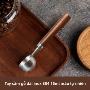 PAKCHOICE | Muỗng Đo Cà Phê Gỗ Hạt Dẻ Tay Dài
