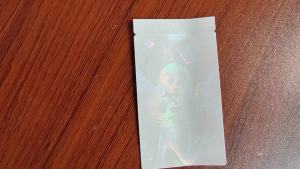 10pcs 84x52mm Transparent Hologram Decoration Sticker Waterproof Tear Resistant Clear Plastic Laser Holographic Anti-fake Label