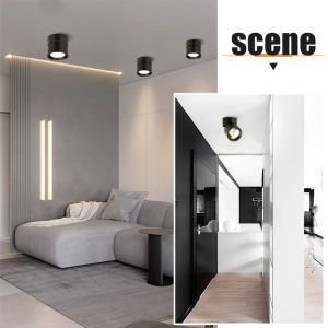 CHENBEN | Foldable Downlight LED Spotlights 3 Color Change Room Decor Lamp 220v Home Ceiling Lamp for Bedroom Living Room Led Spot Kitchen