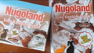 Nugoland Susu Bubuk Kambing Etawa rasa Coklat 200 gr Kemasan Sachet