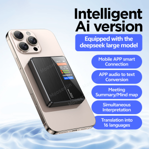 128GB Voice Recorder with Magnetic Adsorption 1536K Lossless Audio Call Recording Timed/Voice-Activated Headphone Playback