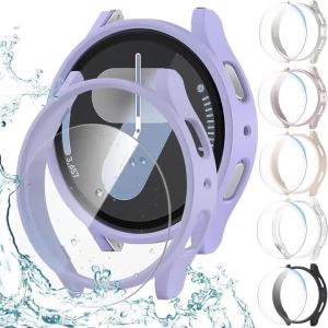 Case+Tempered Glass for Samsung Galaxy Watch 7 40mm 44mm Waterproof PC Matte Cover Protective Bumper Shell for Galaxy Watch 7