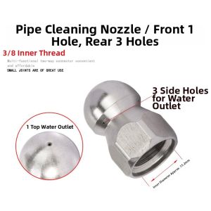 CHENGSHI CHEPIN | Drain Cleaning Jet Spray Head for Municipal Pipelines Bullet Head Accessory