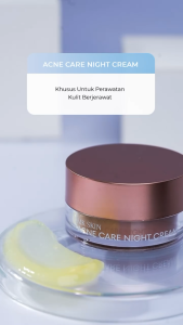 MK Skin Acne Care Night Cream - Cream Malam Untuk Kulit Berjerawat