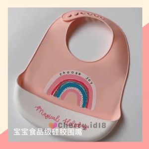 Celemek Makan Bayi & Bibs Karet Anti Air