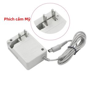 Cáp Sạc Du Lịch Cho Nintendo 3DS 2DS NDSi New 3DS XL/LL - Bộ Chuyển Đổi Nguồn Sạc Với Phích Cắm US EU Và Cáp Có Thể Thu Gọn