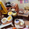 Mô Hình Piano Cake Pearl Coconut Milk Bowl Mango Ice Cream Coffee Micro Model Display Decorative Accessories Hiện Có. 