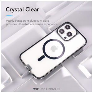 Hoda Crystal Pro Glass Case with MagSafe Military Standard for iPhone 15 Series (2023)