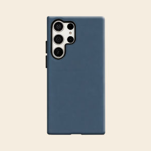 Dusty Blue Solid Luxury Fashion Full Lens Protective Case for Samsung Galaxy S26 S25 S24 A56 A36 Plus Ultra