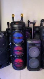 FULL BASS Speaker Bluetooth Jumbo Karaoke Stereo Besar Salon Super Bass Nirkabel Subwoofer Aktif TWS