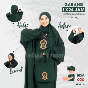 Mukena Terusan Terompa Hadromaut Bahan Rayon