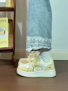Warrior | Breathable Lace and Rabbit Embroidery Womens White Sneakers