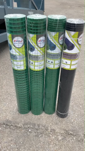 ตาข่ายสีเหลี่ยมชุบPVC ลวดตาข่าย ยาว10m สูง90ซม เคลือบพีวีซี สีเขียว ดำ ตา1/4 1/2 3/4 1 ลวด0.6mm-1mm ตาข่ายเหล็ก กรงไก่ กรงนก ลวดตาข่ายล้อมรั้ว