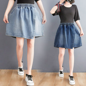 Summer plus Size Denim Shorts Casual Patchwork Womens Wide Leg Pants Versatile Loose Fit Hot Pants Sister Style Shorts