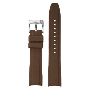 20mm 22mm Curved End Silicone Band for Omega X for Swatch Moonswatch Watchband for Seiko Sport Waterproof Wristband Rubber Strap