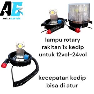 LAMPU ROTARY ROTARI MAGNET BLITZ PESAWAT 12vol-24vol