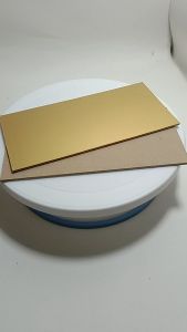 Uk 12x24cm Cake Board Gold/Tatakan Alas Kue Tart Premium