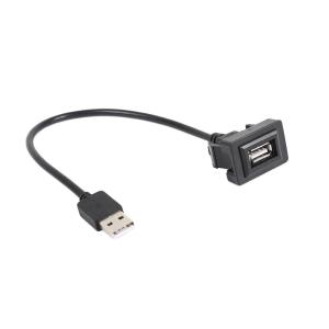Car Dash Flush Mount USB Port Panel Extension Cable Adapter for Vios