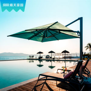 Outdoor Roman Style Sunshade Umbrella Villa Courtyard Large Size Garden Beach Patio Sun Protection Luxury Quality Rotatable