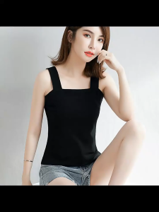 3/1PCS Square Neck Camisole Womens underwearSummer Inner Bottoming Shirt SleevelessTop Outer Wear bra