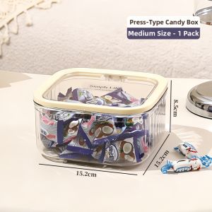 YOUKAMAN | Snack Storage Box Transparent Dustproof Cute Pellet Storage Box