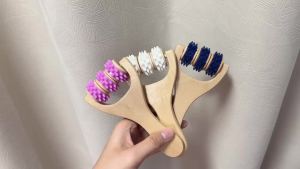 Wooden Massage Roller Set | Handheld Body & Foot Massager for Neck Back Legs | Muscle Relief Tool for Home & Office Use