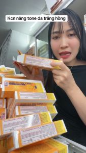 Kem chống nắng kem nền cực kỳ hiệu quả Beau Shop hàn quốc kem chống nắng nâng tone kiềm dầu kcn applecc daily uv sun cream spf 50 màu vàng chính hãng