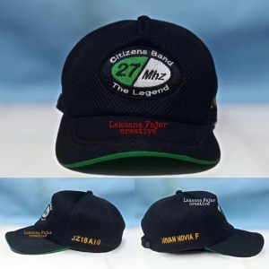 topi RAPI WINGS RIDERS 10-33 KOMRAD CB27MHz gratis bordir nama callsign