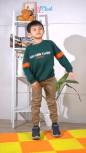 Lily And Clark Celana Joger Anak Laki-Laki Warna Coklat Khaki JLC01