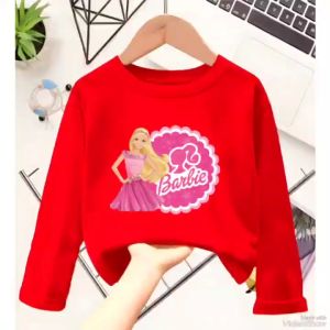BARBIE GIRL Atasan Kaos Anak Perempuan Usia 1-12 Thn