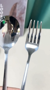 OFM-C1425 Sendok Korea Stainless Steel Ala Korean Style / Alat Makan Aesthetic Korean Spoon Fork