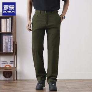 ROMON | Slim Lightweight Business Casual Mens Trousers
