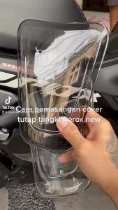 YAMAHA AEROX V2 TANK COVER CLEAR / SMOKE / CARBON DESIGN FOR AEROX V2 MOTORCYCLE 1PC PREMIUM QUALITY