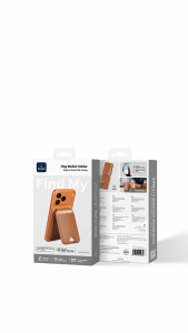 WIWU for MagSafe Wallet Work with Find My Functionality for iOS and Android Strong Magnetic with Stand 4 Card Holder RFID Blocking Magnetic Card Holder for iPhone 17/16/15/14/13/12 Series